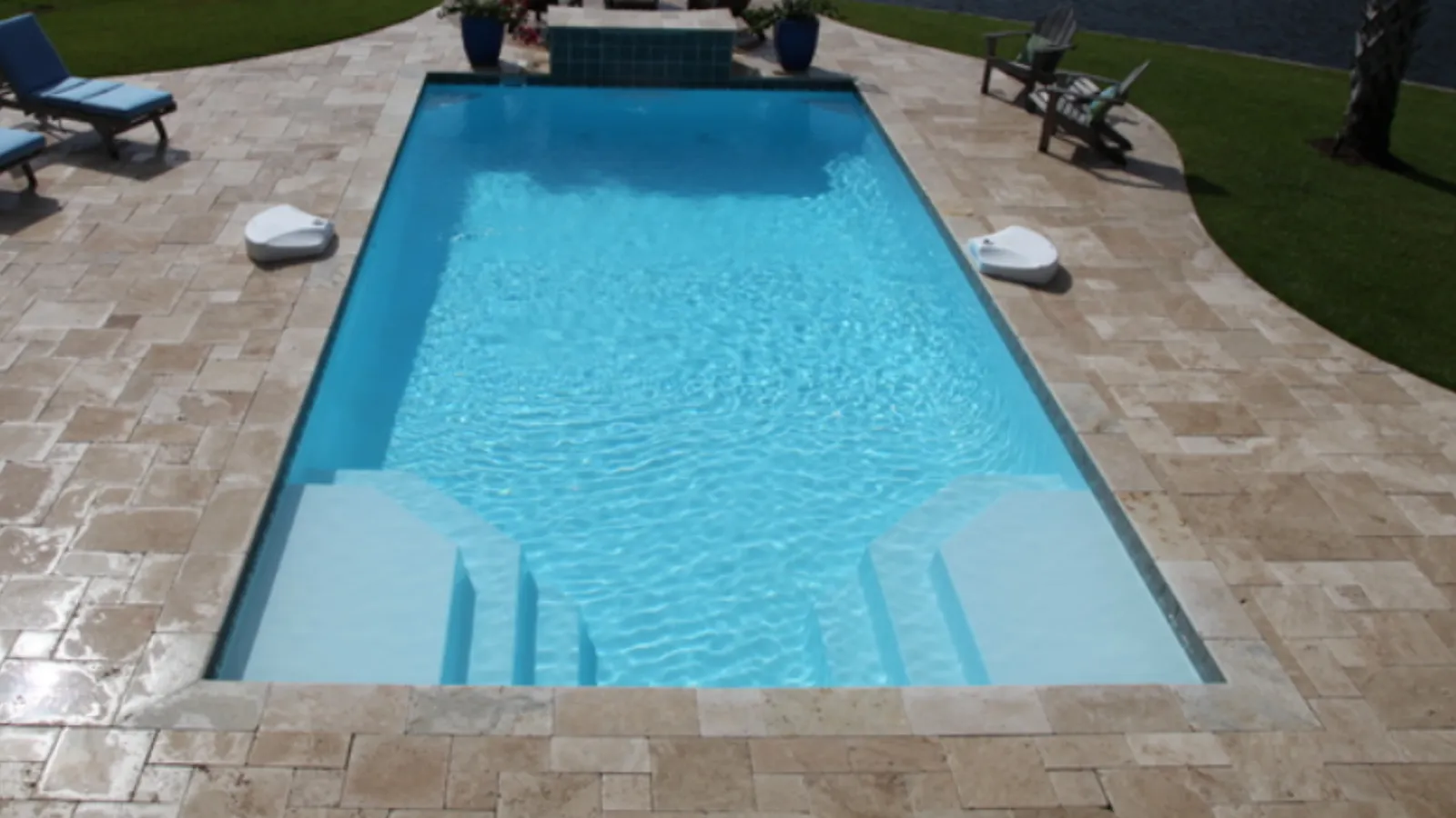 Fiberglass pool installation in Delaware County, Ohio