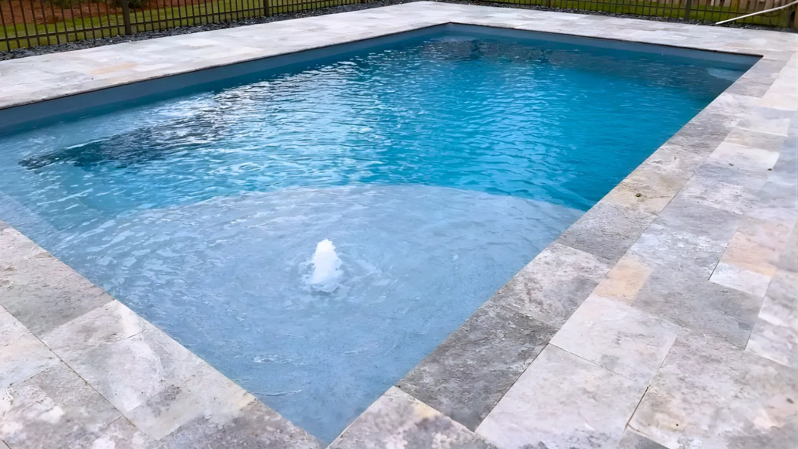 Fiberglass pool installation in Groveport, Ohio