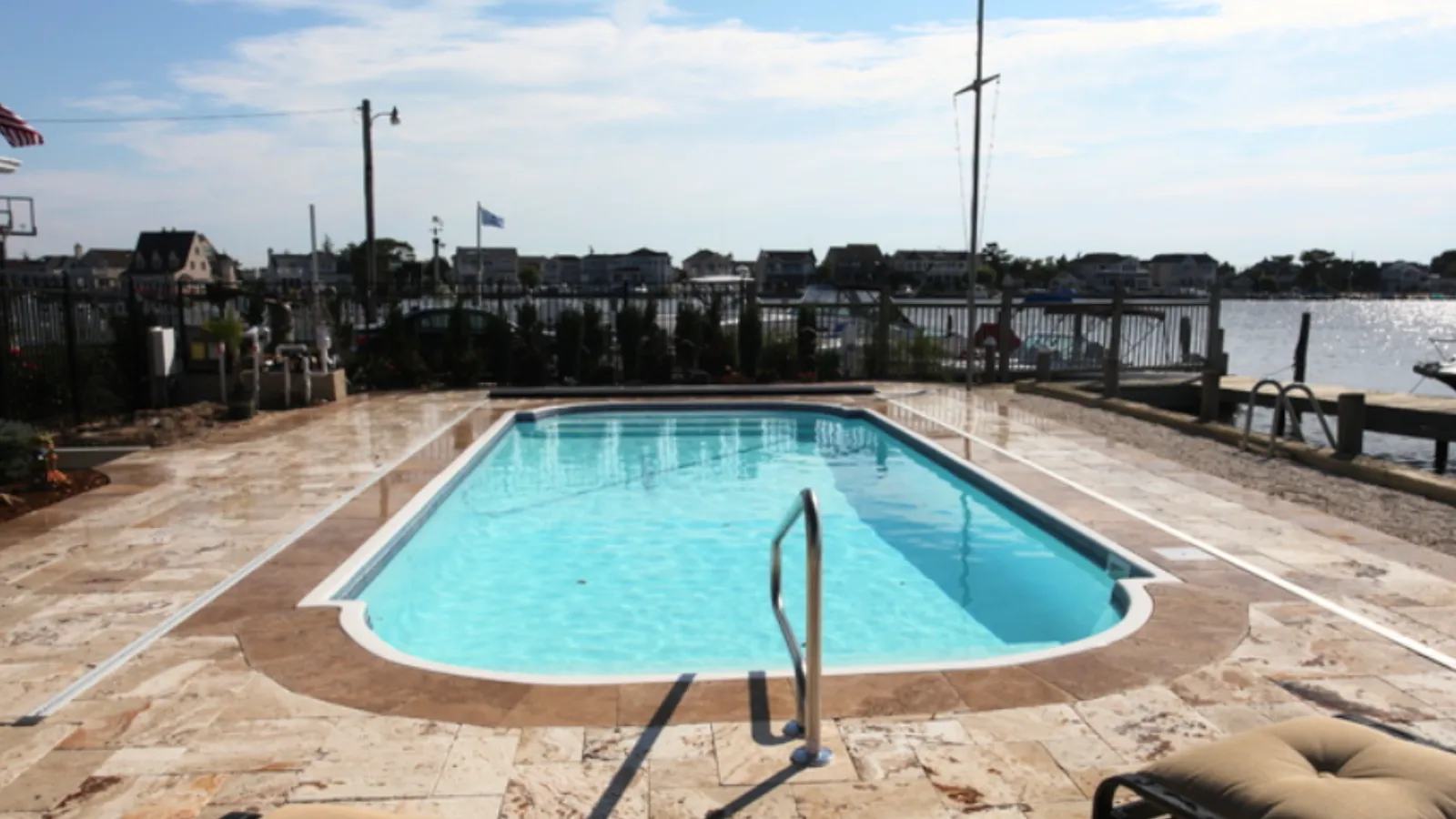 Fiberglass pool installation in Logan County, Ohio