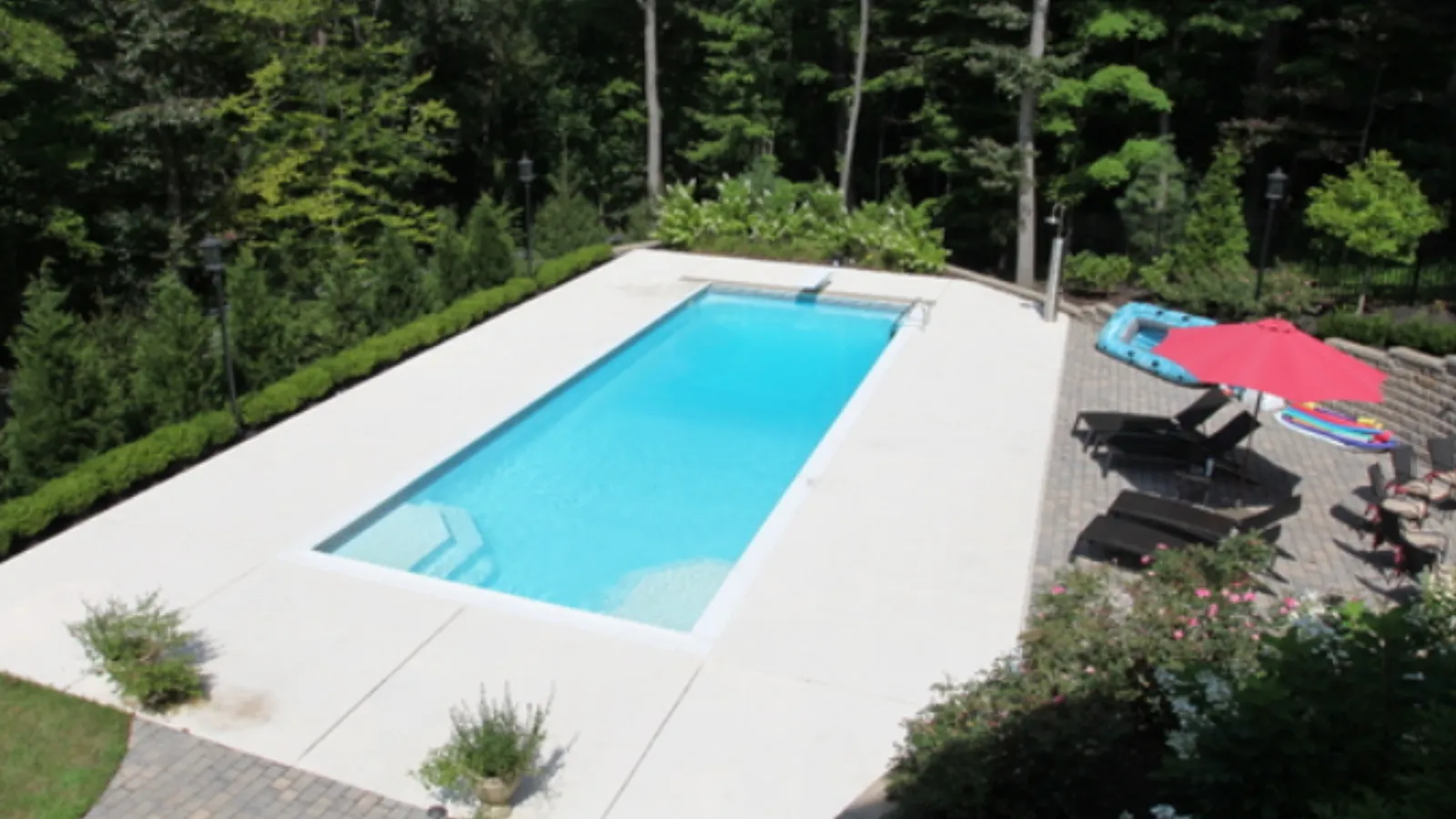 Fiberglass pool installation in Marion County, Ohio