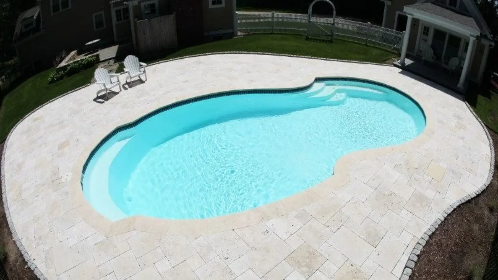 Fiberglass pool installation in Reynoldsburg, Ohio