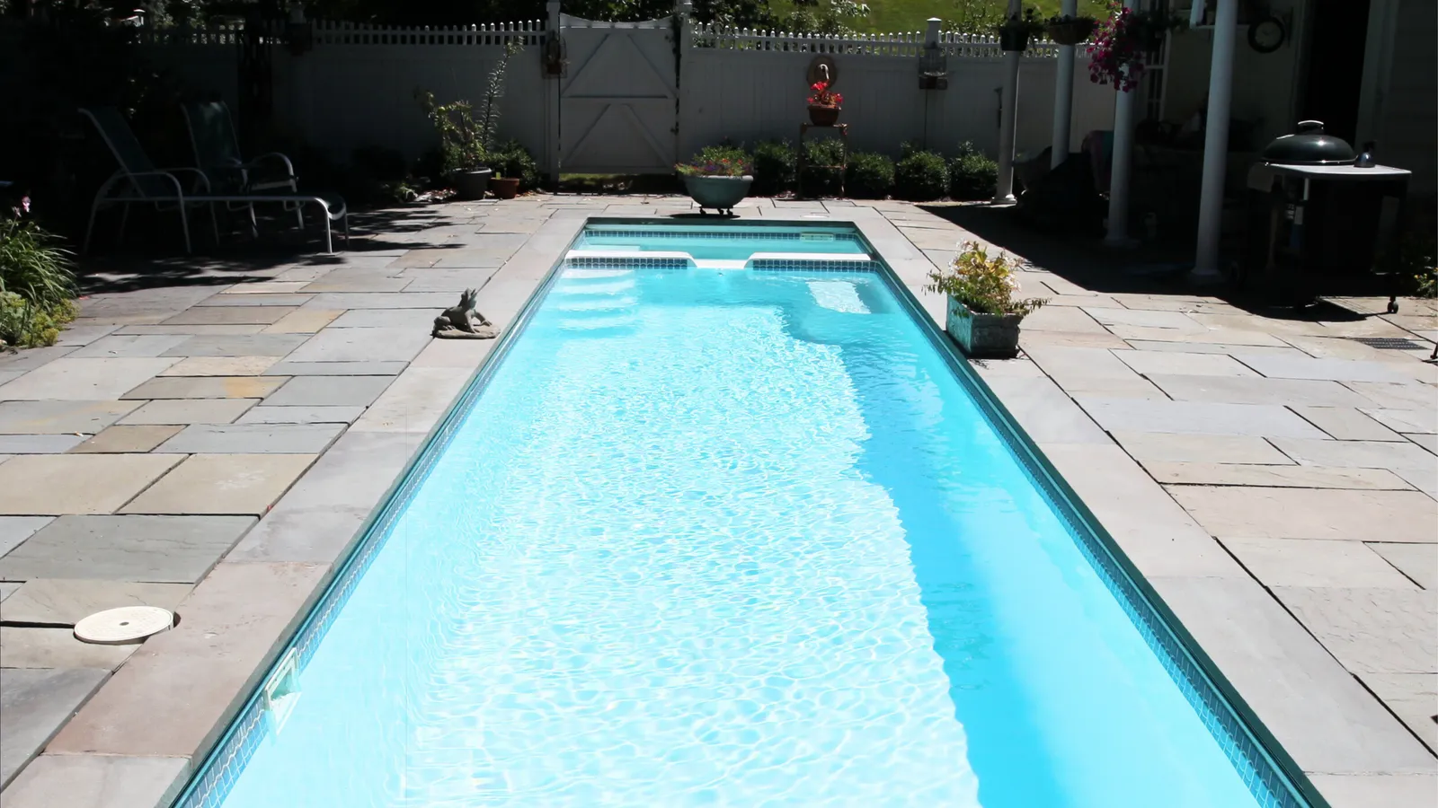 Fiberglass pool installation in Worthington, Ohio