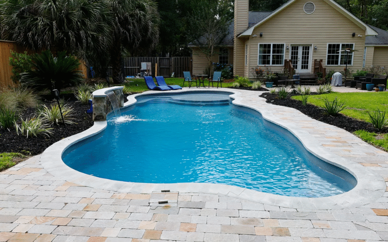 Clear Water Beach pool installation